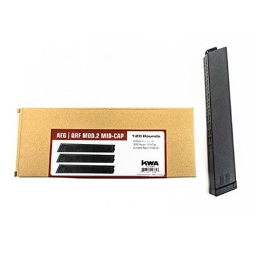 KWA QRF MOD 2 AEG / TK.45 Series 120rd Magazine (3pcs / Box) ( Black )