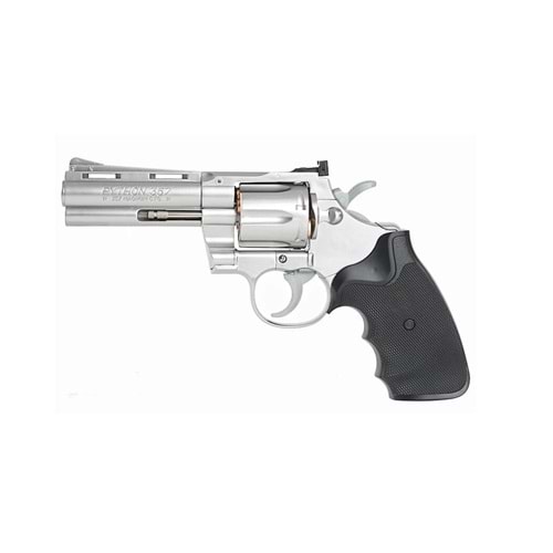 Tokyo Marui 4 inch Stainless Silver Python 357 Spring Revolver SKU TM-4952839137029