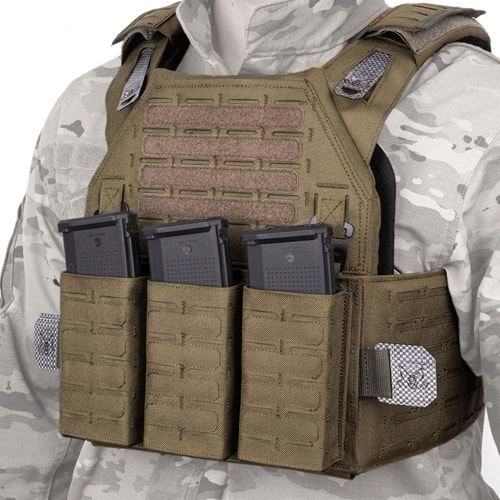 Mas Tactical® Plaka Taşıyıcı 6394 Lazer Kesim Haki