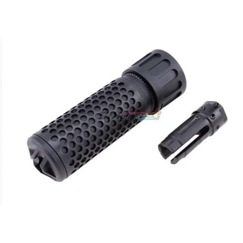 [GG] QDC CQC Silencer with QD Flash Hider 128mm[-14mm CCW] SKU: AA#05465-4A1B