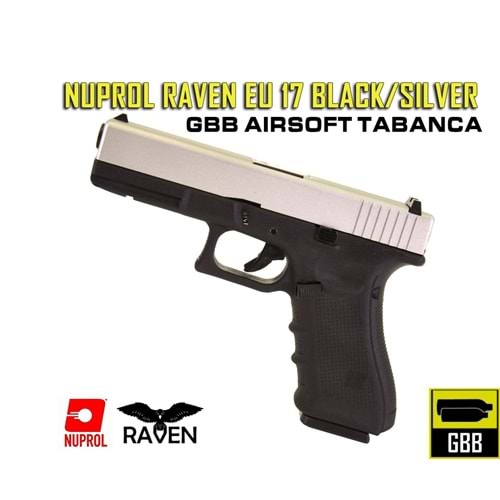 NUPROL RAVEN Glock G17 SILVER Gen4 - Siyah/Gümüş