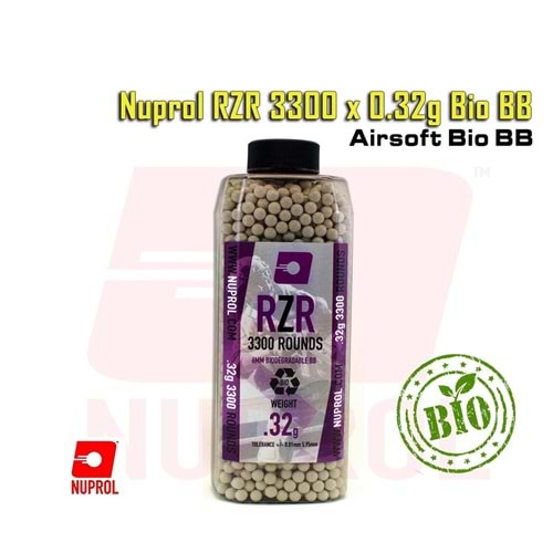 Nuprol RZR 3300 x 0.32g Bio BB - Beyaz