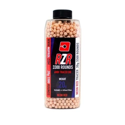 Nuprol RZR 0.20G Red Tracer AirSoft BB 3300 ADET