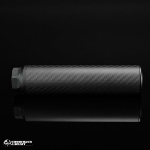 SILVERBACK Karbon Dummy Airsoft Susturucu Replika Kısa 24 mm CW