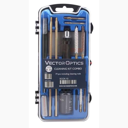 Vector GUNPANY Havalı Silah Temizleme Harbi Seti .177 & .22 / 4.5mm & 5.5mm uyumlu SCCK-10