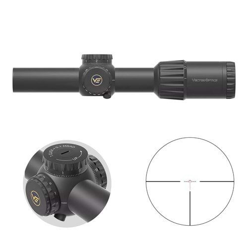 Vector Optics TAURON 1-6X24 GENII FFP Tüfek Dürbünü SCFF-63