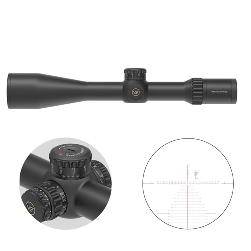 Vector Optics Continental x6 6-36X56 FFP PRS Tüfek Dürbünü SCFF-70