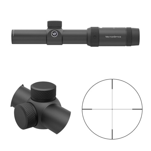 SCOC-28 // Vector Optics Forester JR 1-4x24 SFP Tüfek Dürbünü