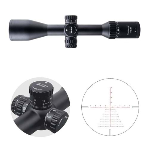 Continental x6 3-18x50 ARI Tactical Lock Tüfek Dürbünü