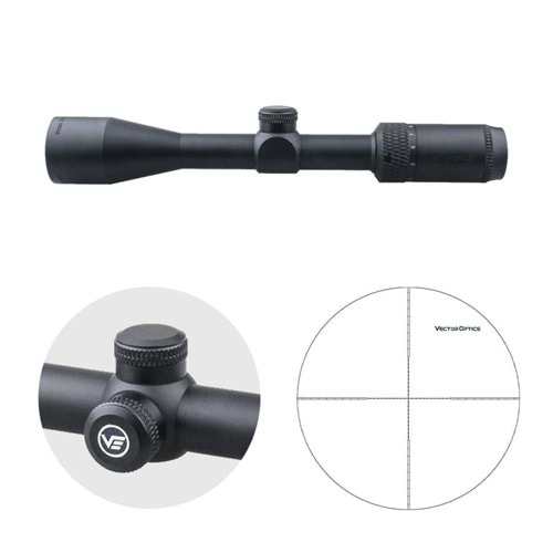 Vector Optics Matiz 3-9x40 MIL 1'' SFP Tüfek Dürbünü