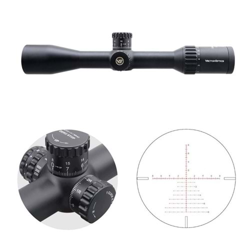 Vector Optics CONTINENTAL X8 2-16X44 SFP ED TACTICAL Tüfek Dürbünü SCOM-T39