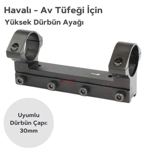 Havalı Tüfek Tek Parça YÜKSEK Dürbün ayağı