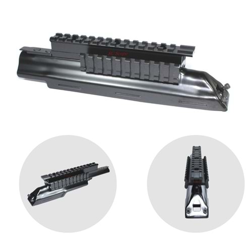 AK47 AK74 üst kapağa monte 3'lü ray sistemi