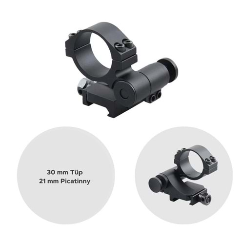 Vector Optics 30mm Dürbün ve Magnifier için yana katlanır picatinny montaj ayağı SCTM-17