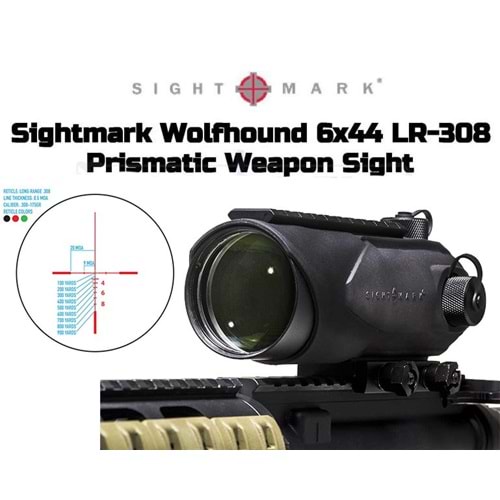 Wolfhound 6x44 LR-308 Prismatic Weapon Sight