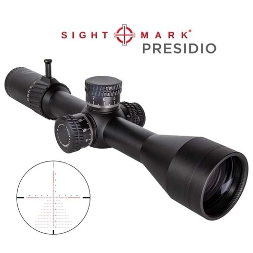 Sightmark Presidio 3-18x50 (MR2 Reticle) FFP Yivli Tüfek Dürbünü