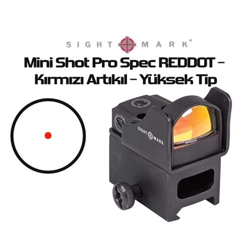 Mini Shot Pro Spec REDDOT - Kırmızı Artıkıl - Yüksek Tip