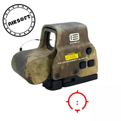 SOTAC 558 Red Green Dot Holo Sight Metal Scope 10 Levels Brightness Adjustment Holographic Sight Nişangah - CAMOUFLAGE