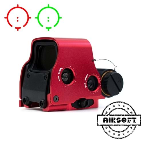 SOTAC 558 Red Green Dot Holo Sight Metal Scope 10 Levels Brightness Adjustment Holographic Sight Nişangah - Kırmızı