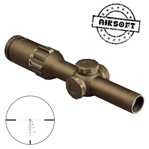 Sotac SG Style Tango SFP 1-6x24mm IR Airsoft Tüfek Dürbünü - Tan