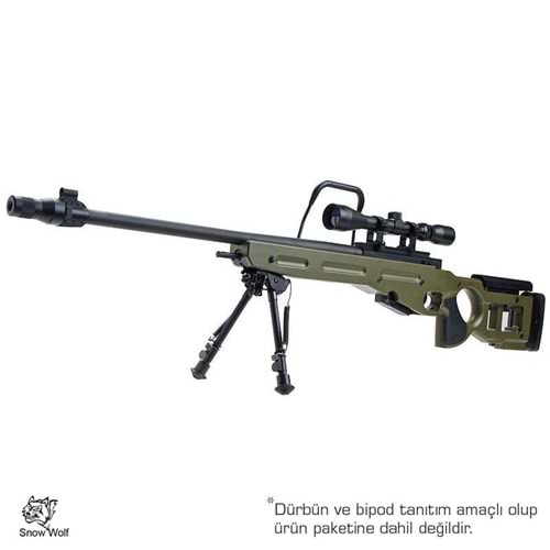 SnowWolf SV-98 OLIVE Bolt Action Airsoft Sniper Tüfeği AWP AWM