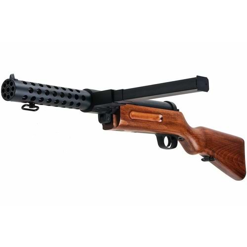 Snow Wolf Bergmann Patentli MP-18 SMG Airsoft Replika (FullMetal Gerçek Ağaç)