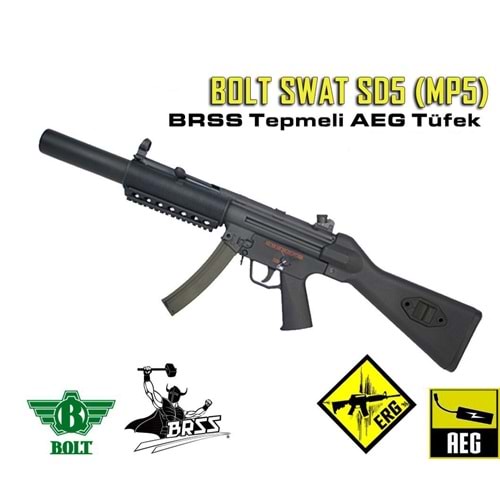 BOLT MP5 SWAT SD5 BRSS Güçlendirilmiş Tepme Sistemli AEG
