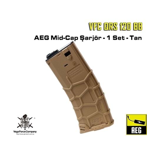 VFC QRS 120 BB AEG Mid-Cap Şarjör Çöl Rengi