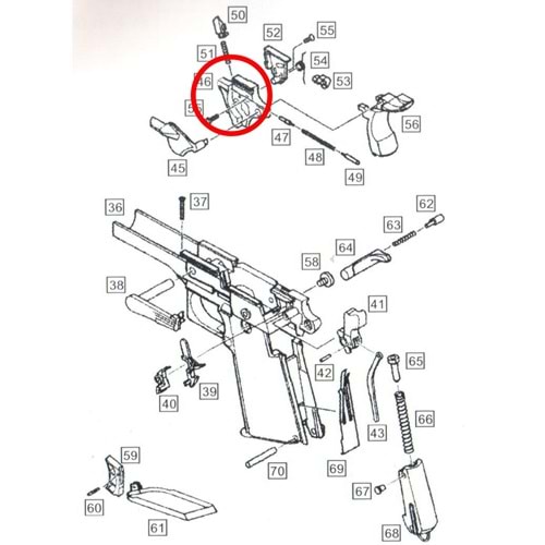 We Colt 1911 Yedek Parça Parts No #46