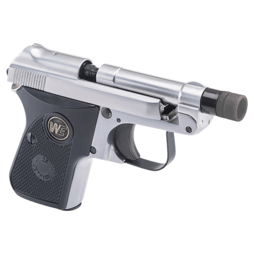 WE-Tech Ultra Compact BERETTA 950 Pocket SILVER Parlak Gümüş Gas Blowback Airsoft Jartiyer Tabancası