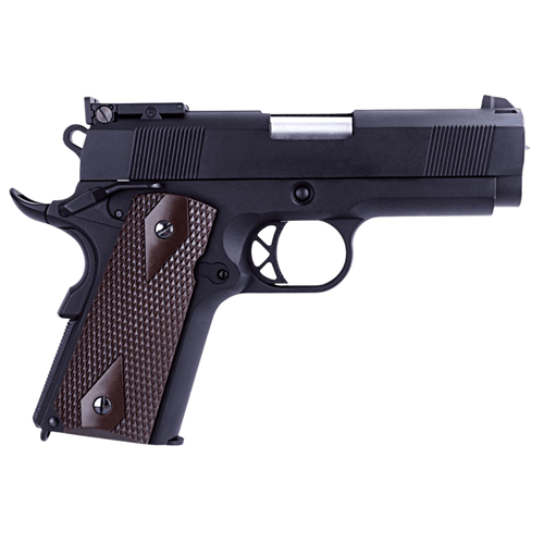 WE Full Metal COLT 1911 Mini Siyah Airsoft GBB Tabanca Kahve Kabza (WE-E003B)