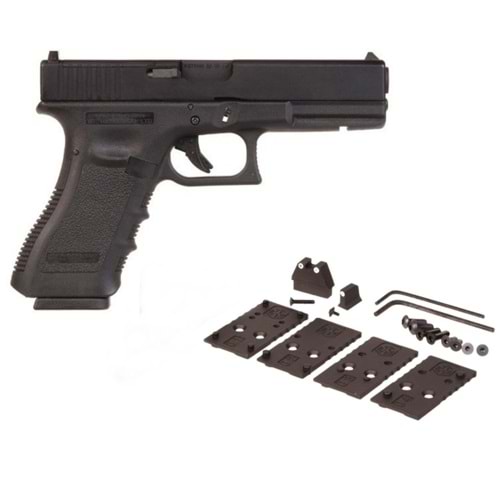 WE GLOCK G17 GEN3 MOS RMR REDDOT AYAKLI SIYAH GBB AIRSOFT TABANCA