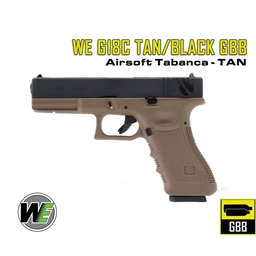 WE G18 Gen3 TAN GBB Airsoft Tabanca