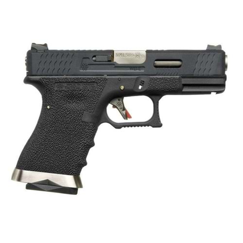 WE G19 T5 GBB AIRSOFT TABANCA BK SLIDE / SV BARRREL / BK FRAME
