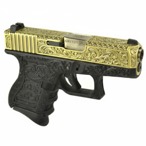 WE Glock26 G26 ETCHED IVORY Bronze SE Gravürlü Glock Airsoft Tabanca