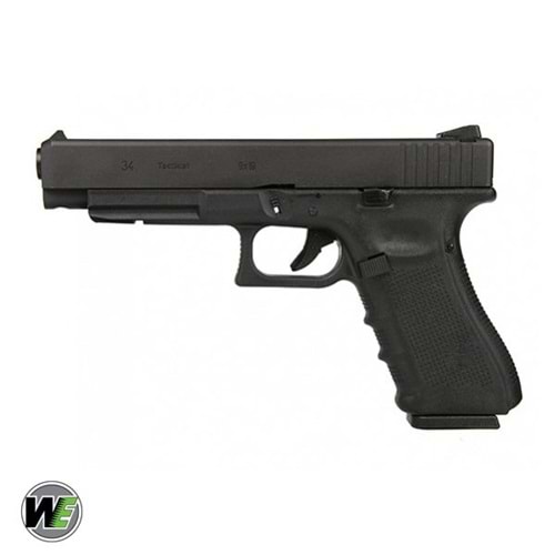 WE GLOCK34 G34 GEN4 SIYAH GBB AIRSOFT TABANCA