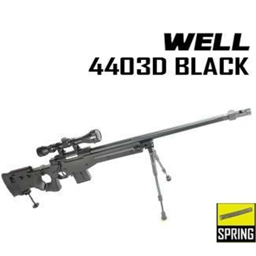WELL Sniper 4403D BLACK Bipod ve Dürbün