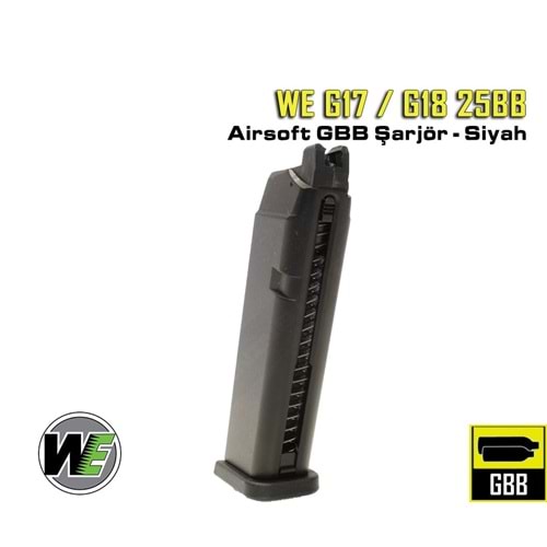 WE GLOCK G17 - G18 - G34 - G33 - G35 YEDEK ŞARJÖR