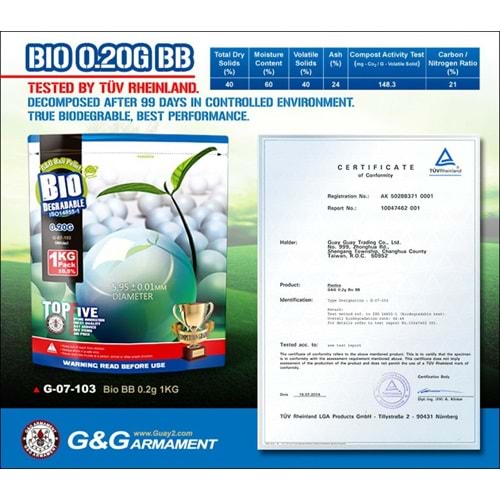 Airsoft BB BIO Mermi 0,25Gr. 4350Adet GuayGuay