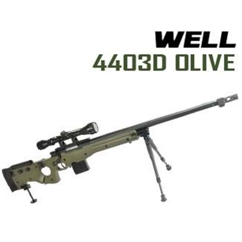 WELL Sniper 4403D OLIVE Bipod ve Dürbün