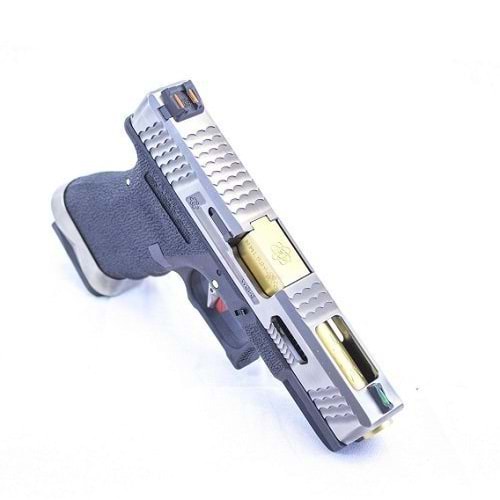 WE GLOCK G19 T3 FORCE GBB BLACK (Silver Slide + Gold Barrel)