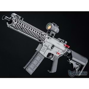 EMG Daniel Defense Lisanslı DDMK18 SILVER Airsoft AEG Tüfeği, CYMA Platinum QBS