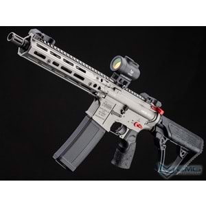EMG HELIOS Daniel Defense Lisanslı MK18 RIII SILVER Airsoft AEG Tüfeği, CYMA Platinum