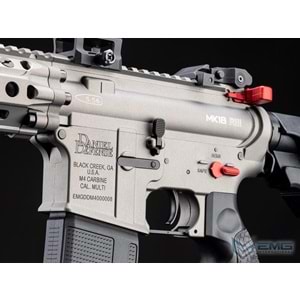 EMG HELIOS Daniel Defense Lisanslı MK18 RIII SILVER Airsoft AEG Tüfeği, CYMA Platinum