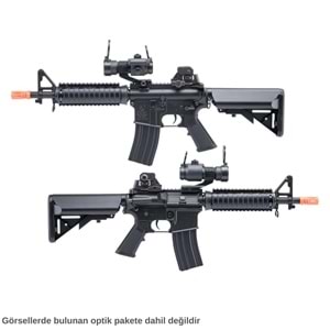 Colt Lisanslı M4 CQB-R SOPMOD SIYAH LiPo Ready Metal Gearbox Airsoft Tüfek CYMA OEM