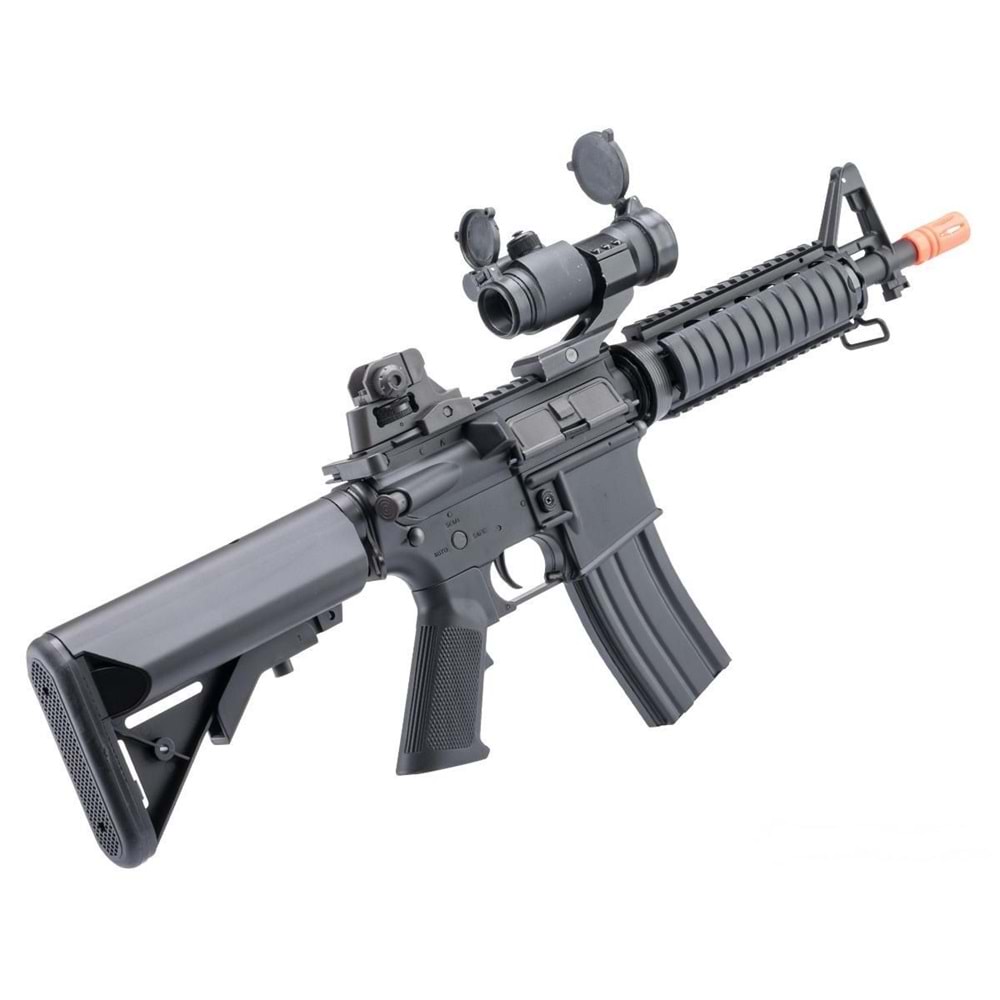Colt Lisanslı M4 CQB-R SOPMOD SIYAH LiPo Ready Metal Gearbox Airsoft Tüfek CYMA OEM