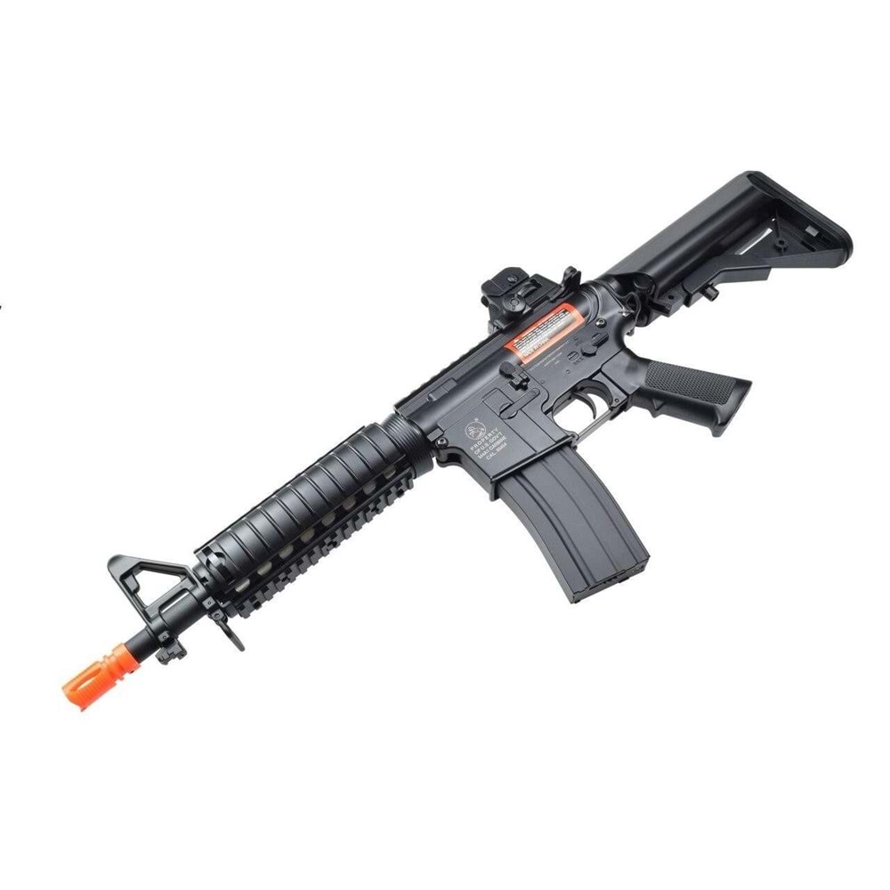 Colt Lisanslı M4 CQB-R SOPMOD SIYAH LiPo Ready Metal Gearbox Airsoft Tüfek CYMA OEM