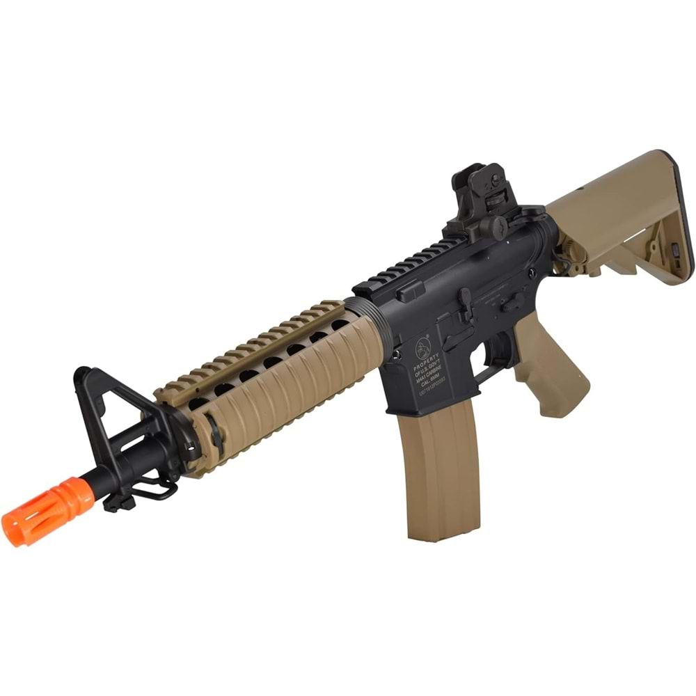 CYMA CG Colt Lisanslı M4 CQB-R SOPMOD TAN LiPo Ready Metal Gearbox Airsoft Tüfek