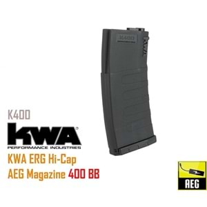 KWA M4 K400 AEG-ERG HI-CAP YEDEK ŞARJÖR (400 ROUND)