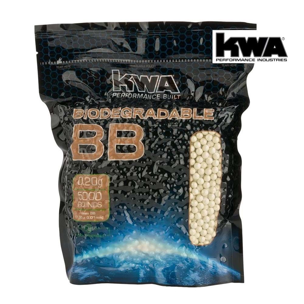 KWA 0.20G BIO BB Airsoft Mermi 5000 Adet